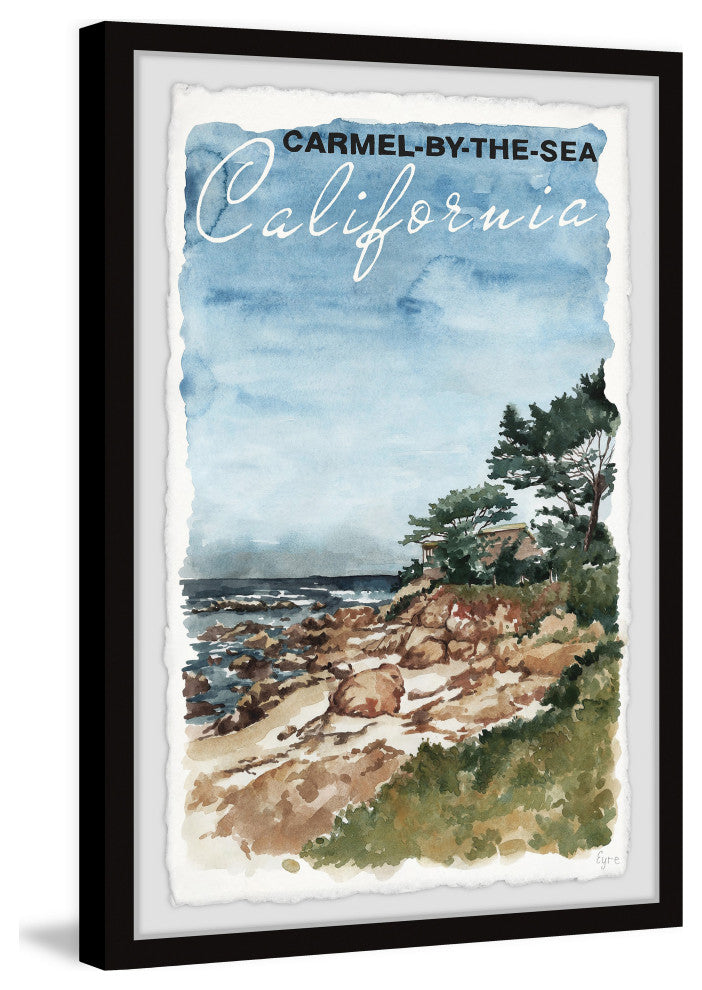 "Carmel-by-the-Sea, California" Framed Painting Print, 30x45
