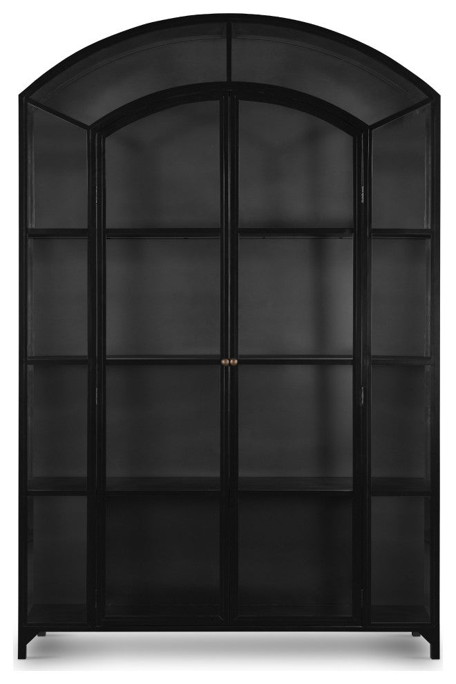 Belmont Wide Metal Cabinet-Black
