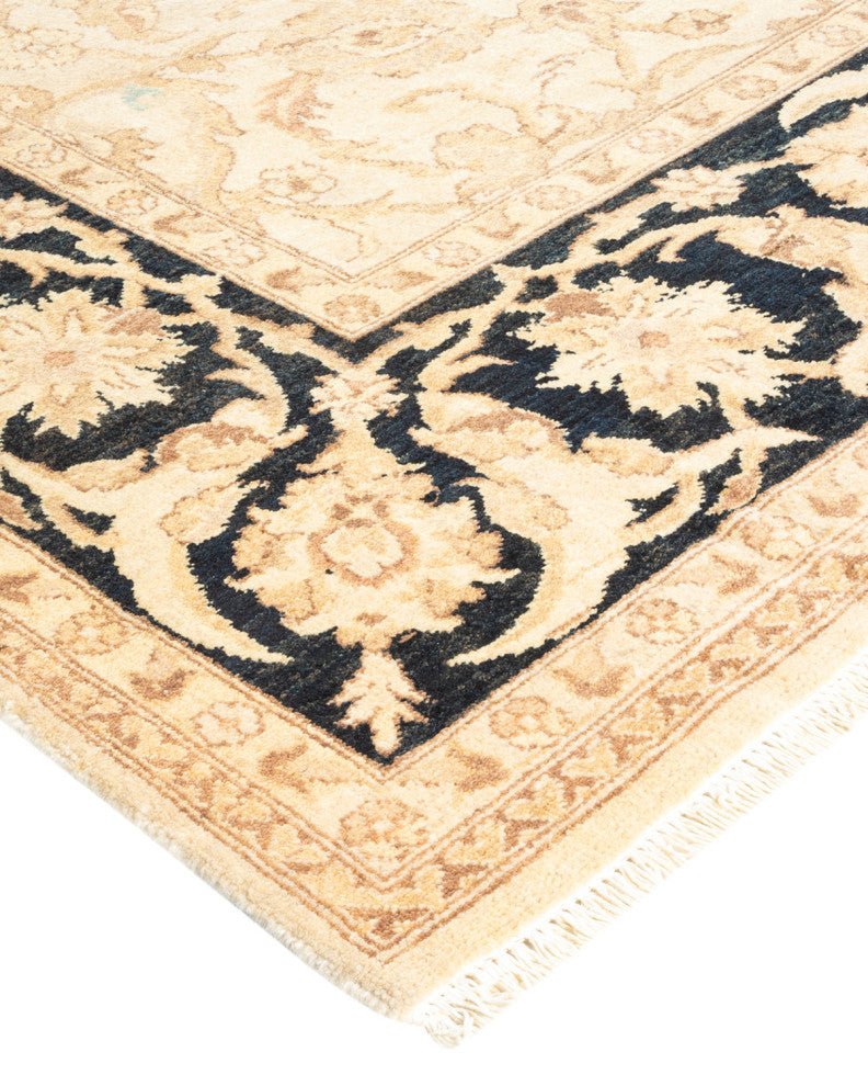 Eclectic, One-of-a-Kind Hand-Knotted Area Rug Ivory, 6' 0 x 9' 5