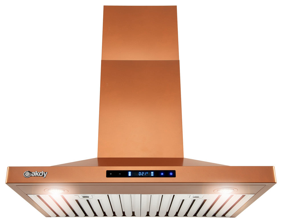 AKDY 30"� Wall Mount Copper Stainless Steel Range Hood