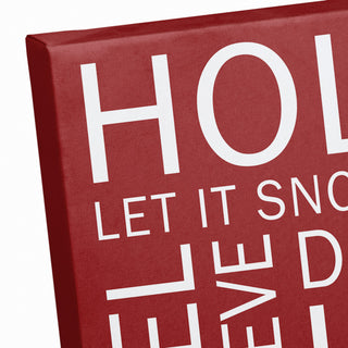 Christmas Sayings Red 2 16x20 Canvas Wall Art