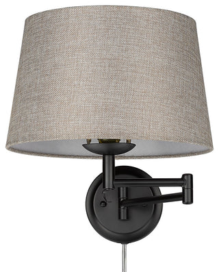 Eleanor 1 Light Articulating Wall Sconce With Natural Sisal Shade