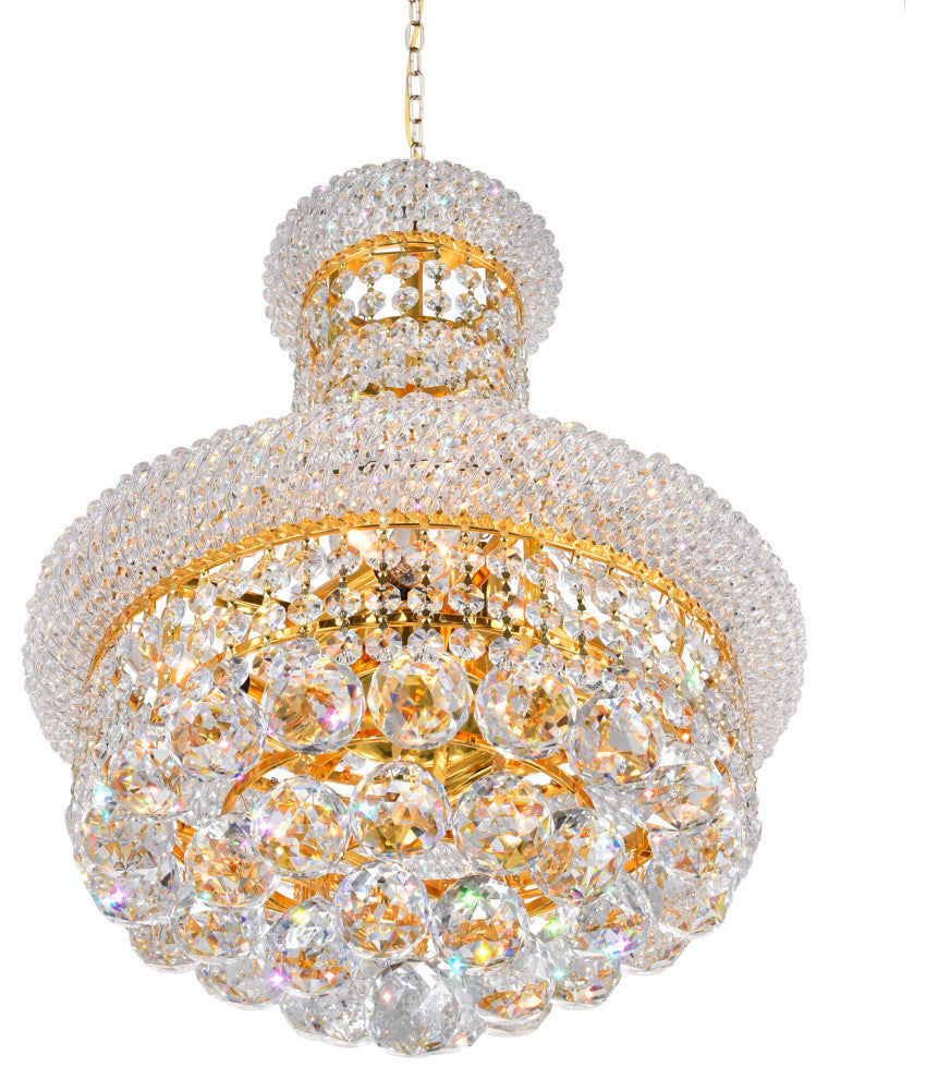 Empire 6 Light Chandelier With Gold Finish