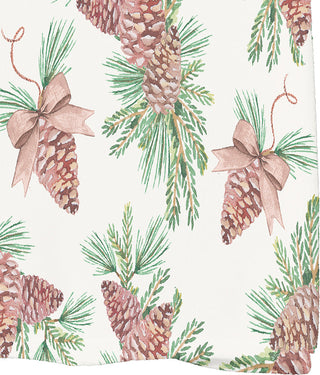 Greenery 18"x30" Off White Holiday Print Kitchen Towel