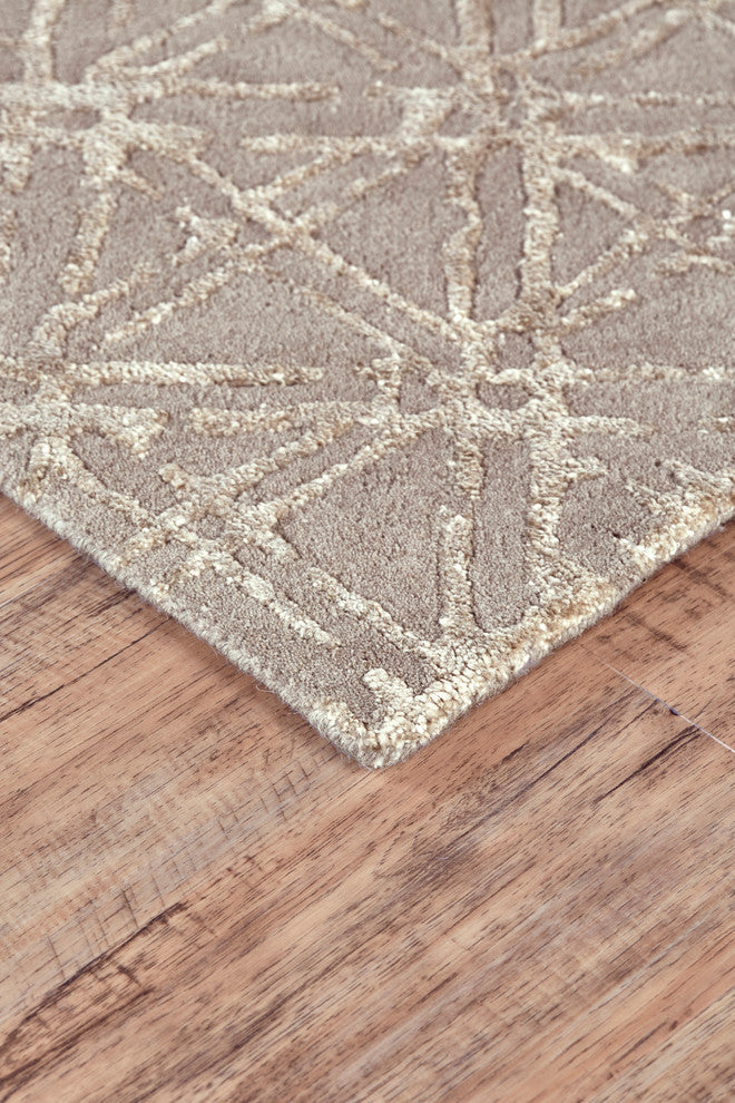 Weave & Wander Hartford Rug, Beige/Beige, 8'x11'