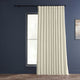 Blackout Extra Wide Vintage Textured Faux Dupioni Curtain, Off White, 100"x84"