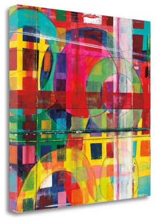 "Bigger Houses" By Dante Vida,Ready to Hang Giclee Print on Gallery Wrap Canvas