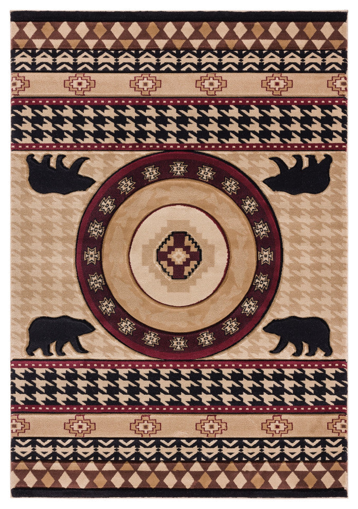 United Weavers Cottage Haven Beige Area Rug 2'7"x4'2"