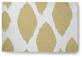 Web of Ikat Soft Chenille Area Rug, Yellow, 4'x6'