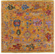 8' Square Turkish Oushak Handmade Wool Rug - Q16061