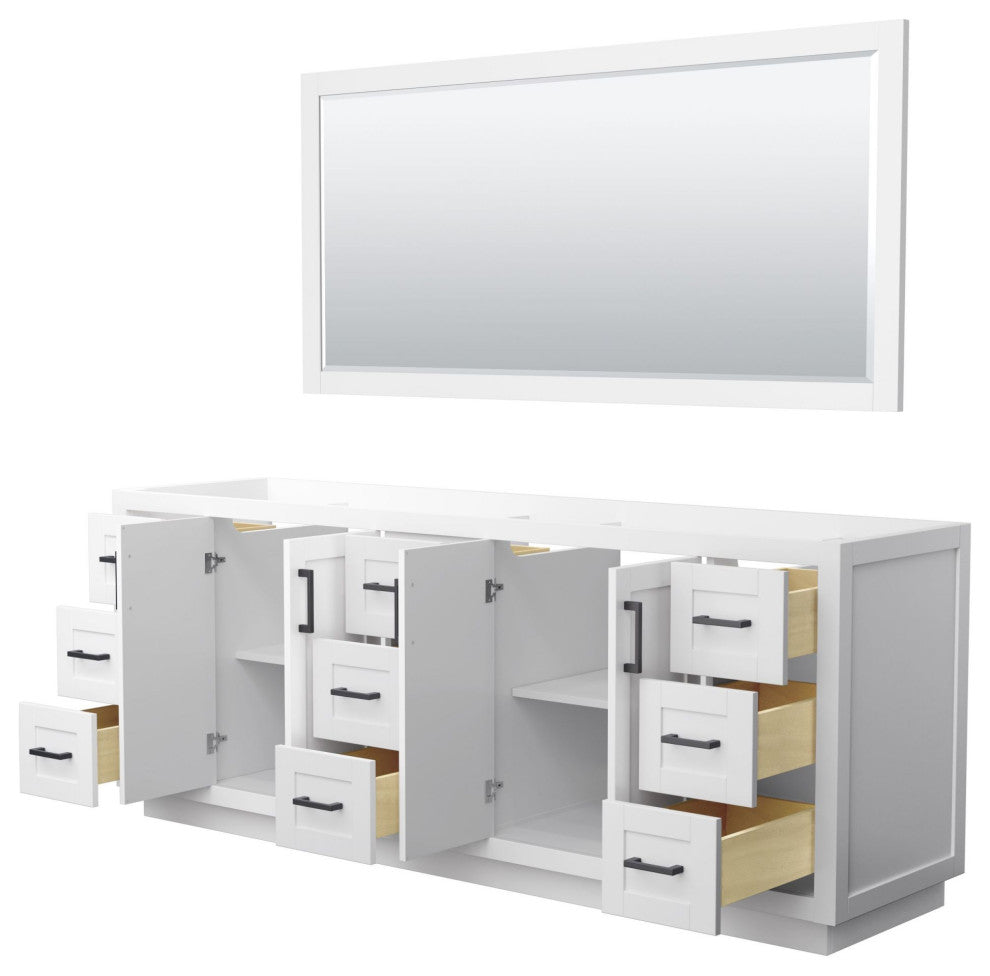 Wyndham Collection WCF2929-84D-CX-M70 Miranda 84" Double - Green / Matte Black