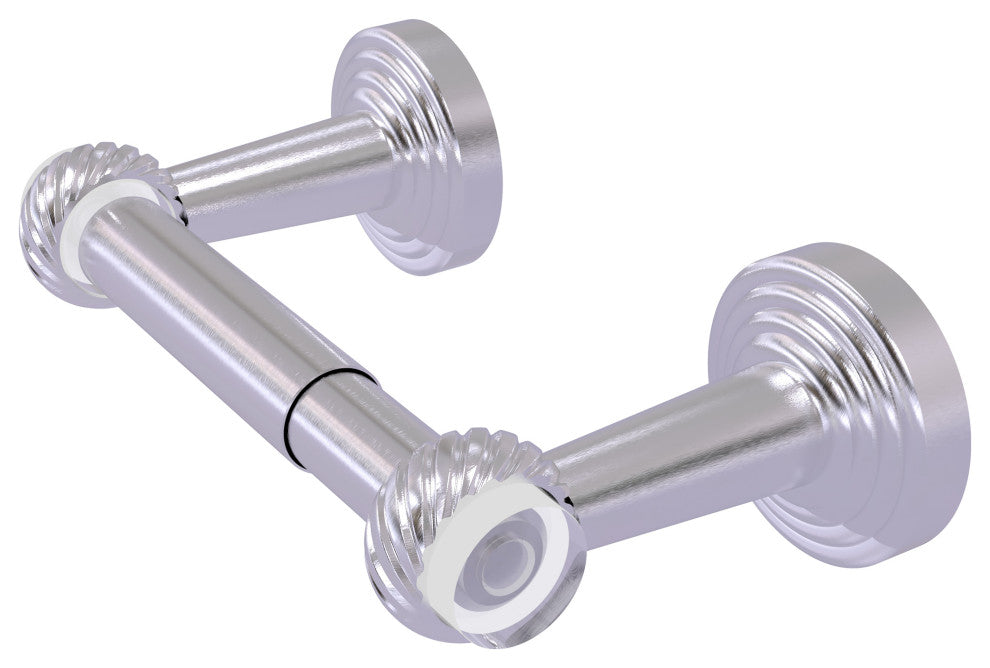 Pacific Beach 2-Post Toilet Tissue Holder with Twist Accents, Satin Chrome