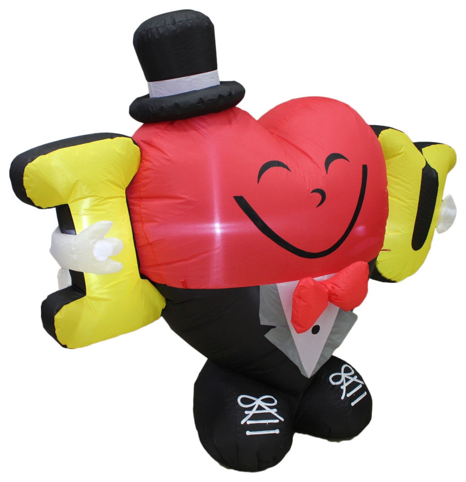 4' Tall Valentine's I Love U Heart Inflatable