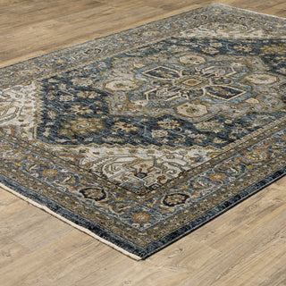 Aberdeen 1144Q Blue/Taupe 3'3" x 5' Rug