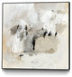 "Neutral Brushstrokes II" Framed Canvas by Giant Art 30"x30"