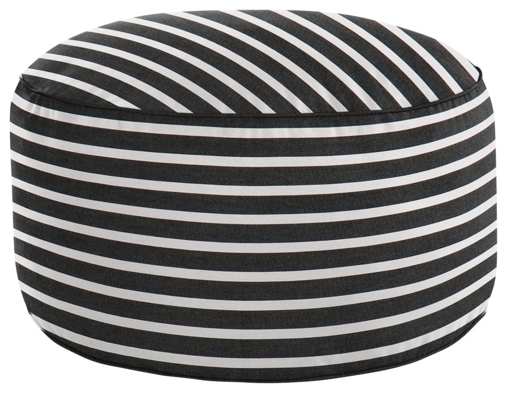 Mozaic Home Shore Classic Indoor/Outdoor Round Bean Pouf 30x30x15"