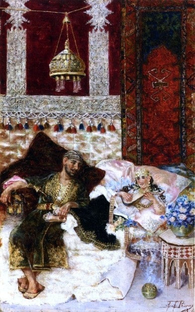 Antonio Rivas Harem Song, 18"x27" Wall Decal Print