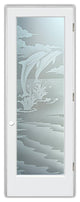Interior Prehung Door or Interior Slab Door - Dolphins Leaping - Primed -...