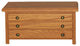 Amish Made Oak Jewelry Chest, Seely Stain, 3-Drawer