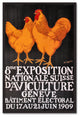Vintage Apple Collection ''Expo Roosters'' Canvas Art, 16x24