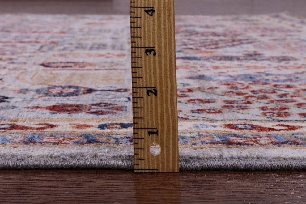6' Square Persian Ziegler Handmade Wool Rug - Q12885
