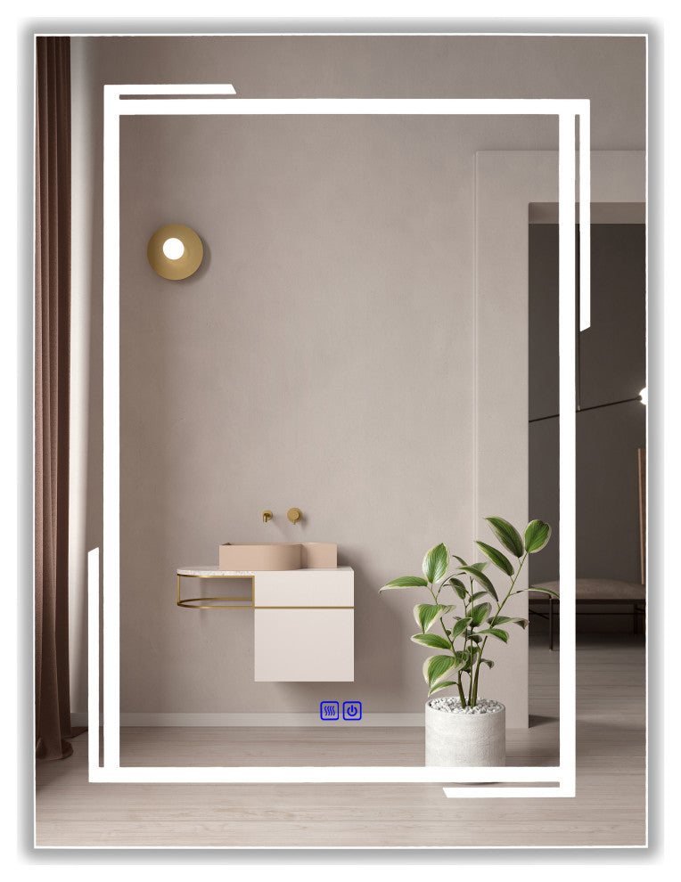 CHLOE Lighting LUMINOSITY Rectangular TouchScreen LED Mirror