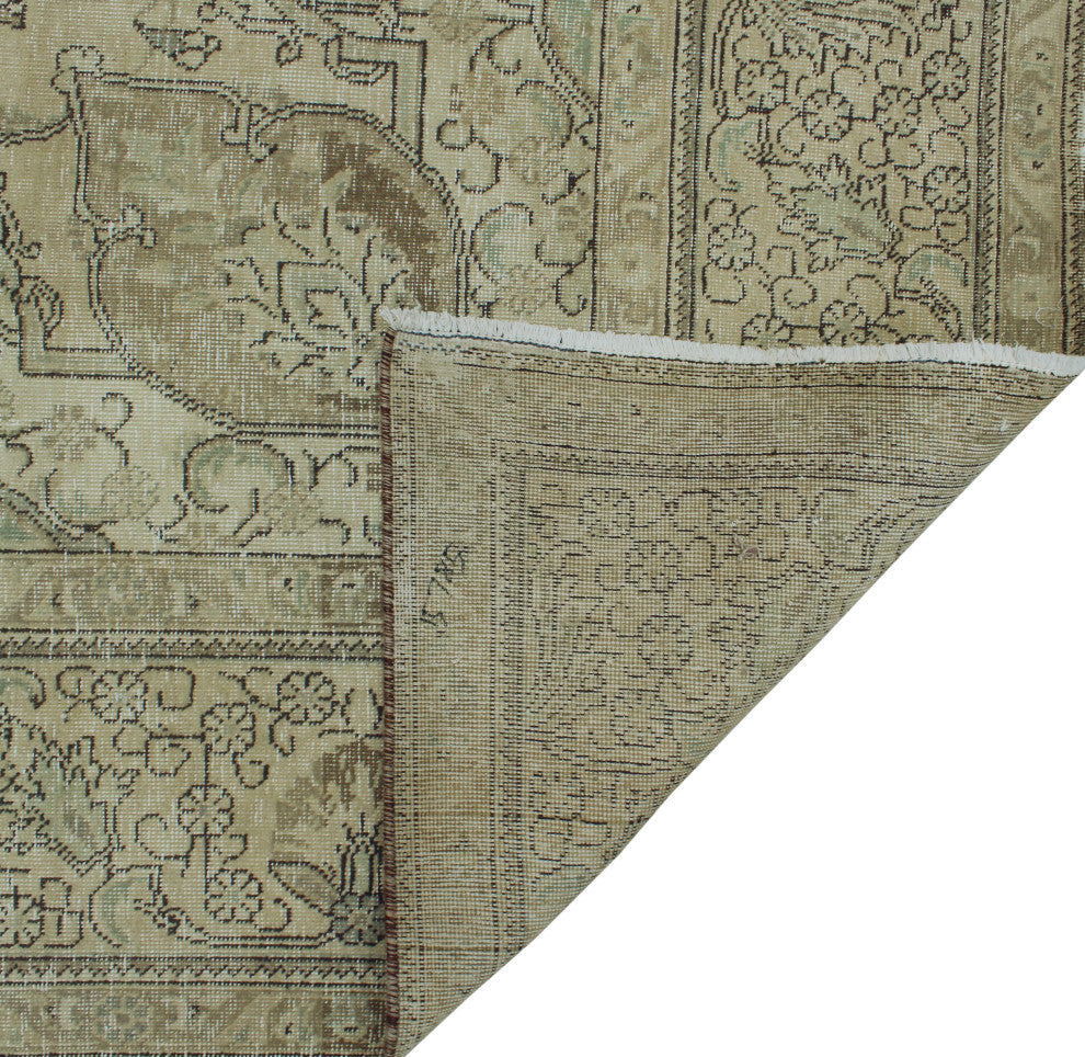 Fine Vintage Distressed Leena Beige Rug