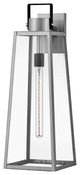 Lark Hugh 25" L Outdoor Wall Mount Lantern, Antique Brushed Aluminum + Black