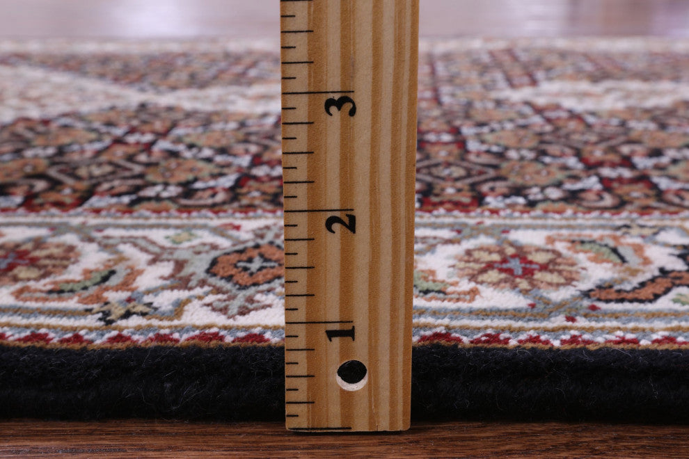 Runner Handmade Persian Tabriz Wool & Silk Rug 2' 9" X 10' 1" - Q13035