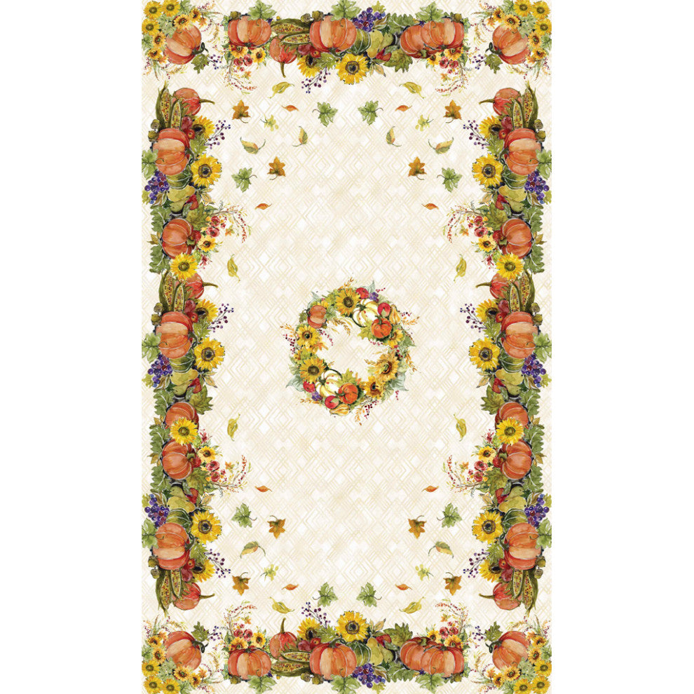 Laural Home Cornucopia Harvest 70" X 144" Tablecloth