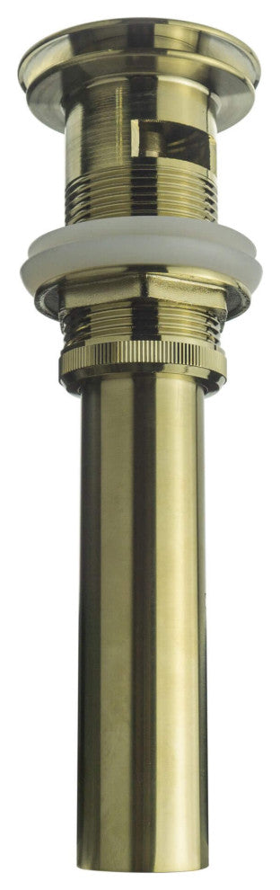 Fine Fixtures Pop-Up Bathroom Sink Drain With Overflow, Satin Brass