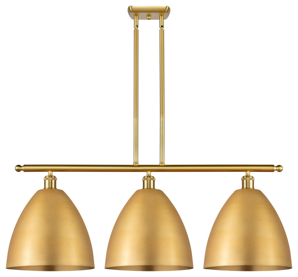 Ballston Dome Island Light, Satin Gold, Satin Gold