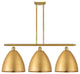 Ballston Dome Island Light, Satin Gold, Satin Gold