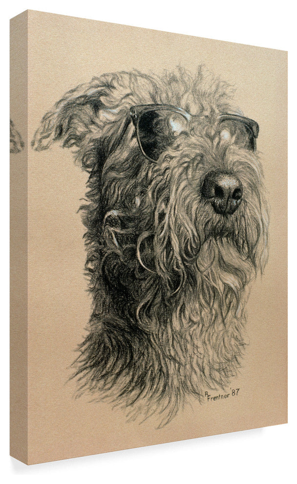 Rusty Frentner 'Sunglasses Dog' Canvas Art, 19"x14"