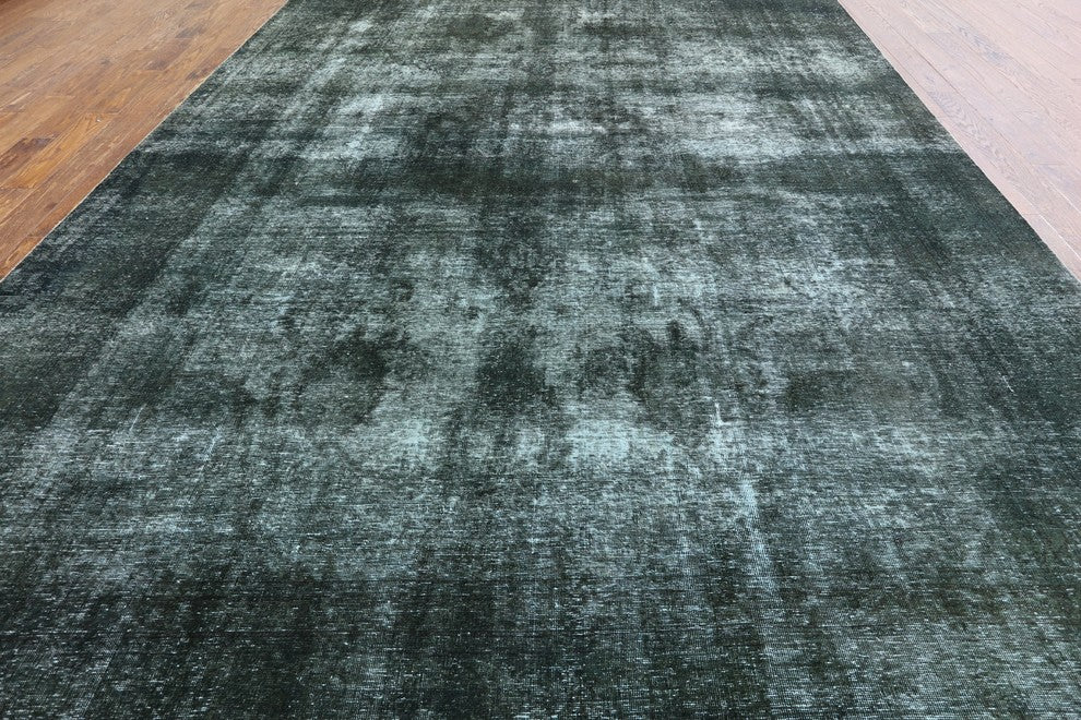 Hand Knotted Overdyed Oriental Area Rug 10'x13, W2054