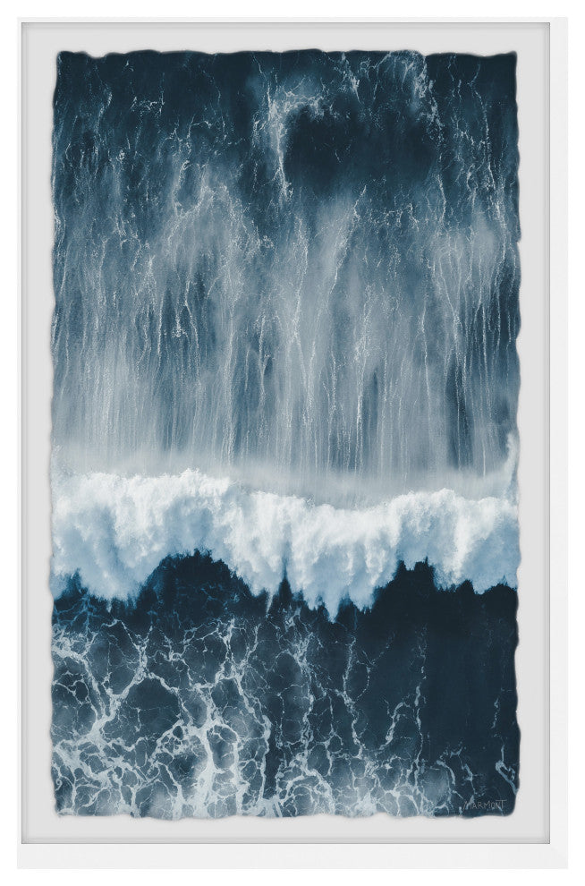 "Waves Roll" Framed Painting Print, 16x24