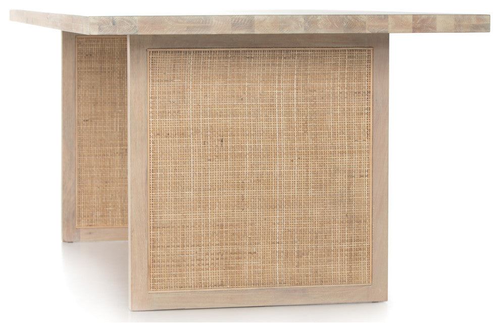 Clarita Dining Table-White Wash Mango