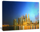 Singapore Skyline and Marina Bay, Cityscape Canvas Art Print, 20"x12"