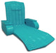 Aqua Floating Pool Lounge Chair with Armrests & Cup Holders "“ Thick Foam Reclin