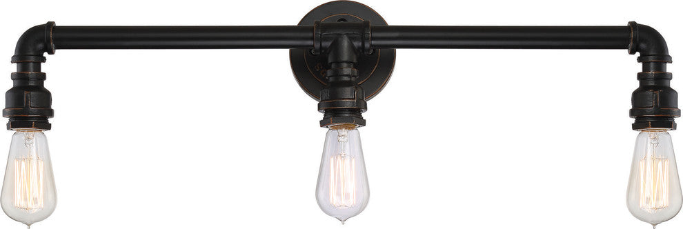 Nuvo Koncept 3-Light 180W Vanity Wall Light Fixture, Antique Bronze