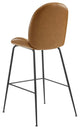 Bar Stool Chair Barstool, Faux Vegan Leather, Tan, Modern, Bar Pub Restaurant