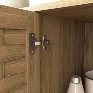 Gewnee Wood Sideboard Buffet Storage with Adjustable Shelf