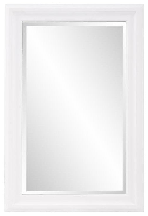 Howard Elliott George Matte White Mirror