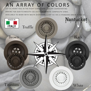 Nantucket Sinks Undermount Workstation Granite Composite, Titanium