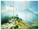 "Mountains Landscape" Photography Glossy Metal Wall Art, 3 Panels, 36"x28"