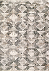 Dynamic Rugs Refine Shrink Poly Area Rug, Beige Cream Slate, 7'x9'6"