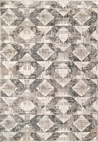 Dynamic Rugs Refine Shrink Poly Area Rug, Beige Cream Slate, 7'x9'6"