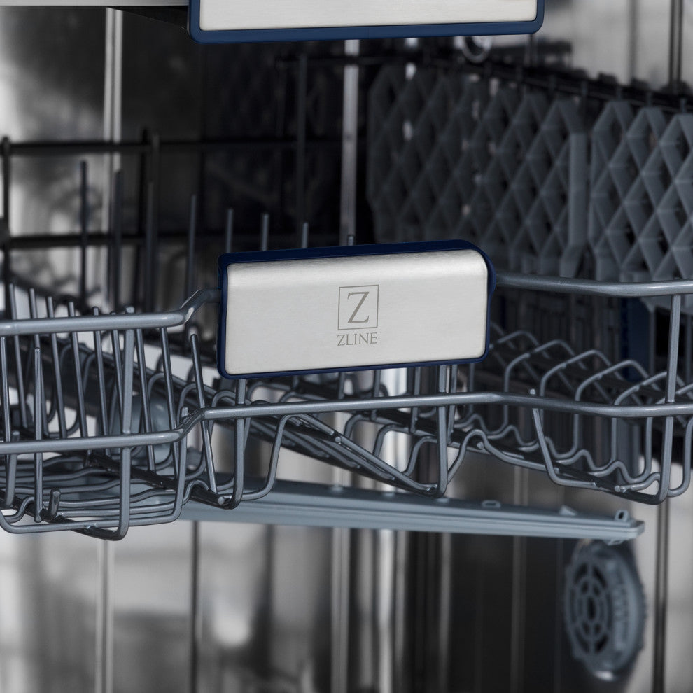 ZLINE Tallac 24" Panel Ready Dishwasher With a Matte Black Handle, DWVZ-24-MB