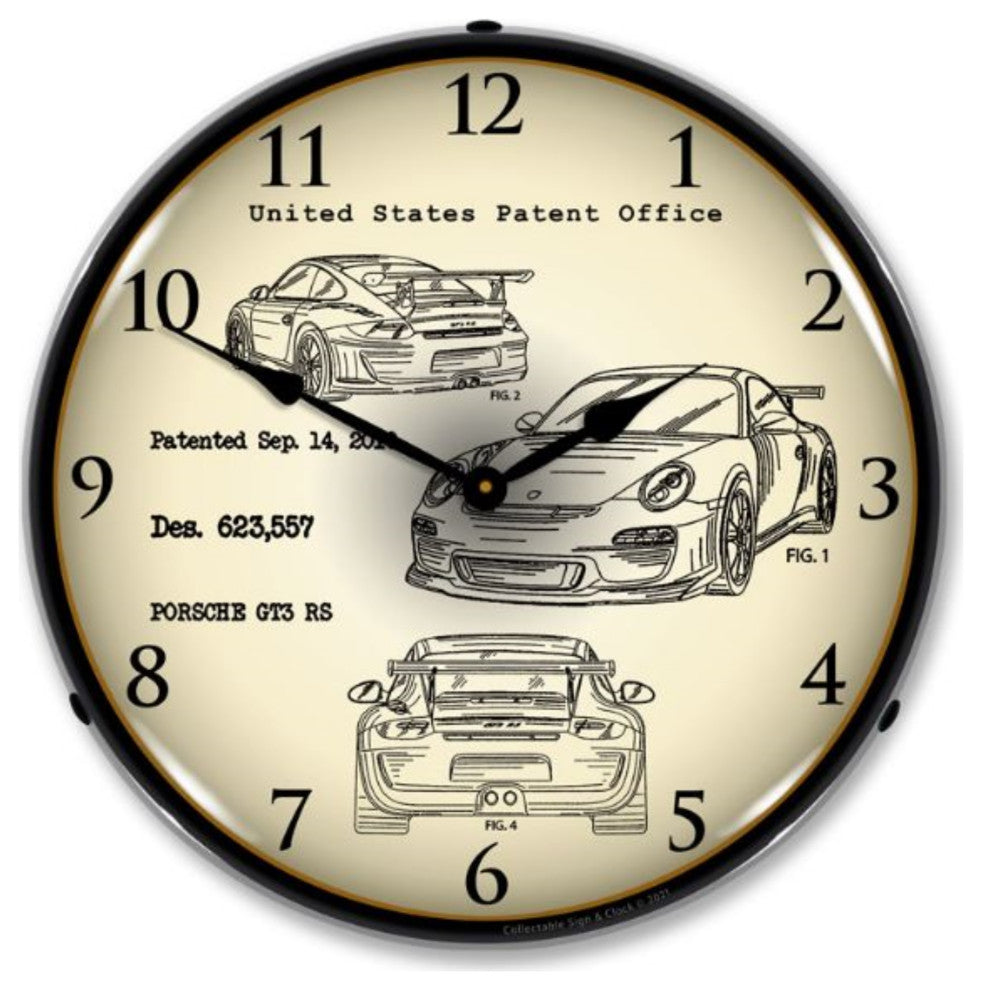 21031204 Porsche GT3 RS Patent Clock