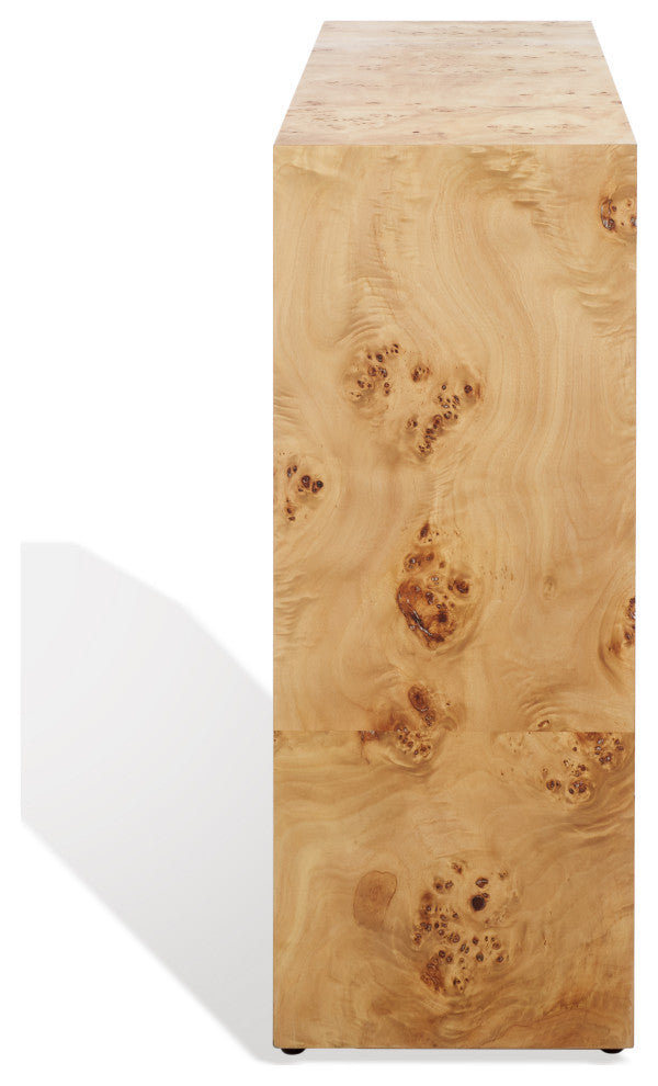 Safavieh Couture Katelynn Burled Mappa Console Table, Natural